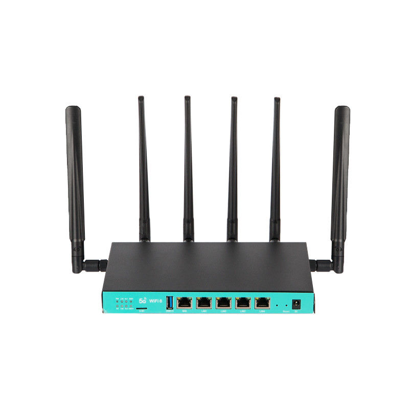 WS1688-Q 5G Wifi 6 Router Industrial Grade SIM Slot Black Metal Shell